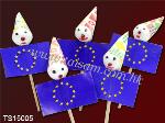 TS15005    EC FLAG CLOWN ON 65MM PICKS  